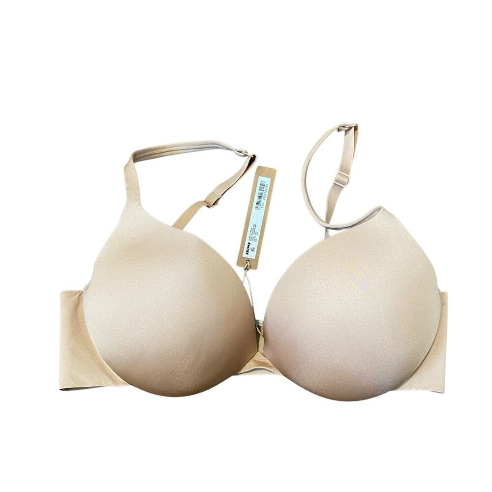 SKIMS Ultimate Push-Up Plunge Bra Clay Size 32D NWT Ultra Soft Lift Support